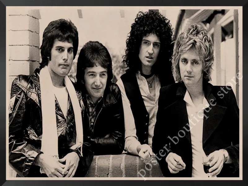 Queen Band музыкальный плакат на крафт-бумаге Фредди Меркьюри, Brian мая винтажная Высококачественная декоративная роспись стены стикер - Цвет: 20