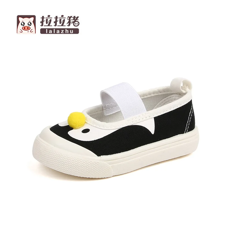 Детская Тканевая обувь для мальчиков и девочек с низким вырезом эластичным