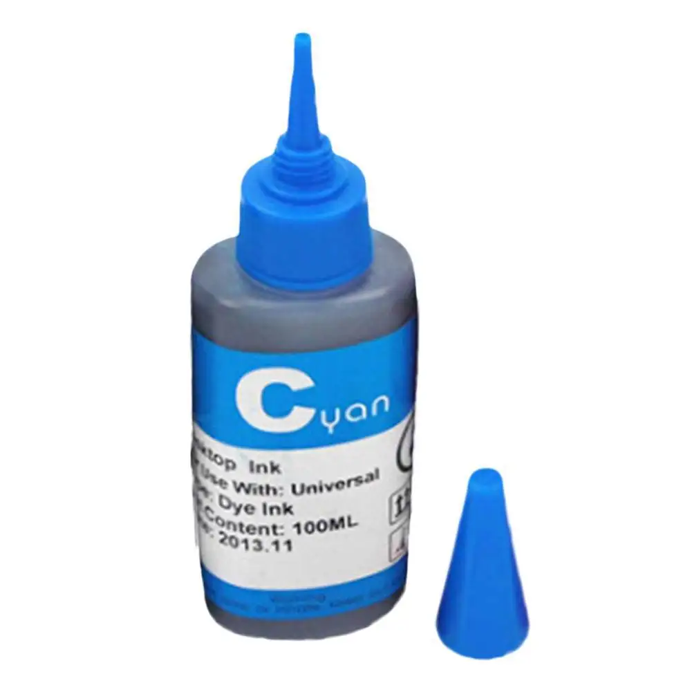 Универсальные чернила для принтеров HP 4 цвета + 100 мл Premium универсальные все