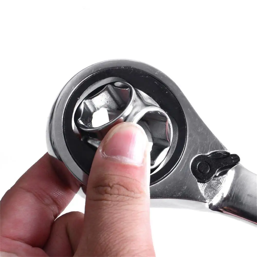 Ключ Гаечный двусторонний с трещоткой 52 в 1 инструмент зубчатым кольцом рукоятка