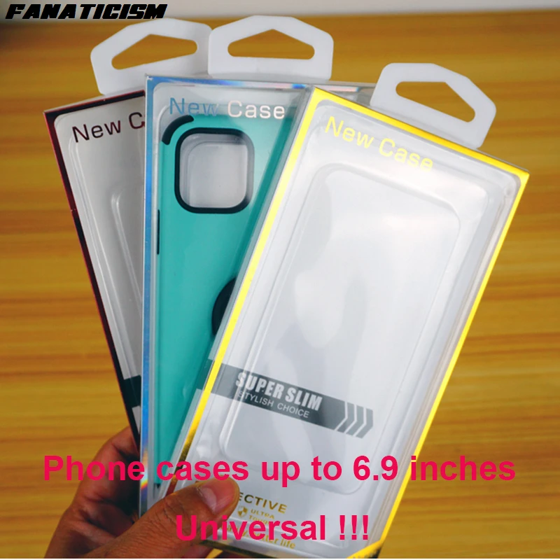 

200pcs 6.9inch Universal PVC Retail Packaging For IPhone 13 12 11 Pro Xs Max XR 8 Plus Phone Cases Gold Stamping Packing Box