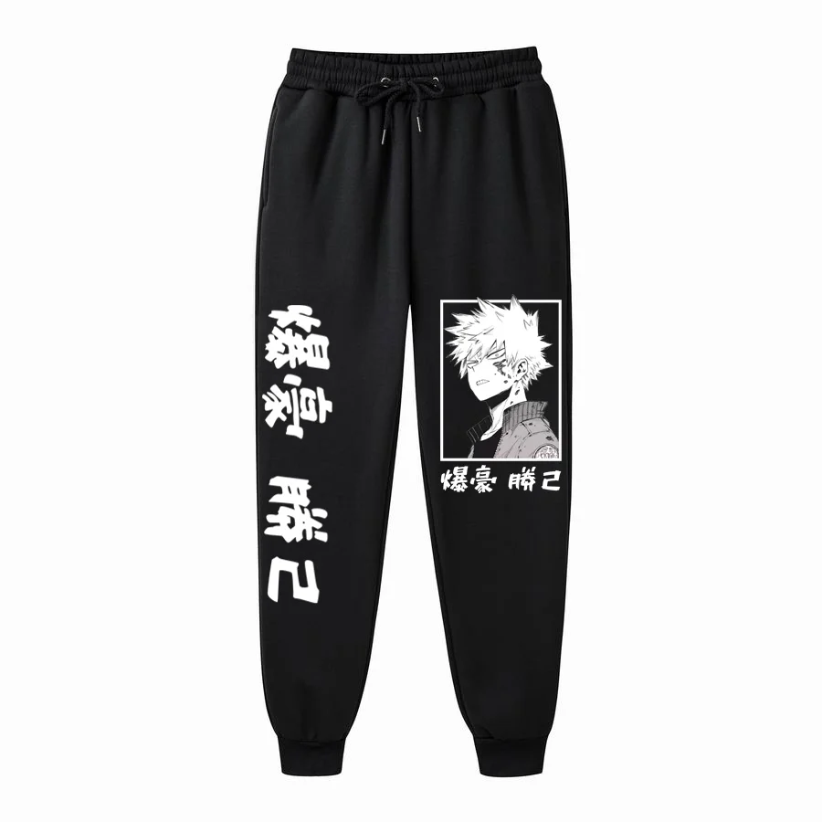 Japanese Anime My Hero Academia Katsuki Bakugo Harajuku Woman Pants Print Joggers Woman Trousers Casual Sweatpants Sweatpants