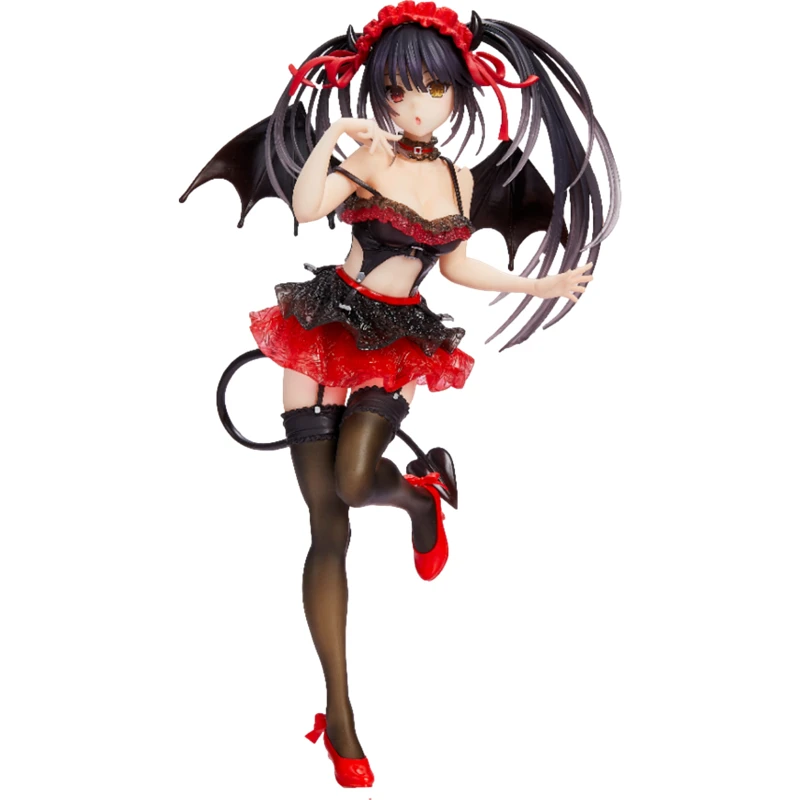 

Date A Live Anime Figure Tokisaki Kurumi Hand-Made Model Decoration Doll 20Cm Collectibles Model Toys Anime Peripheral Toy