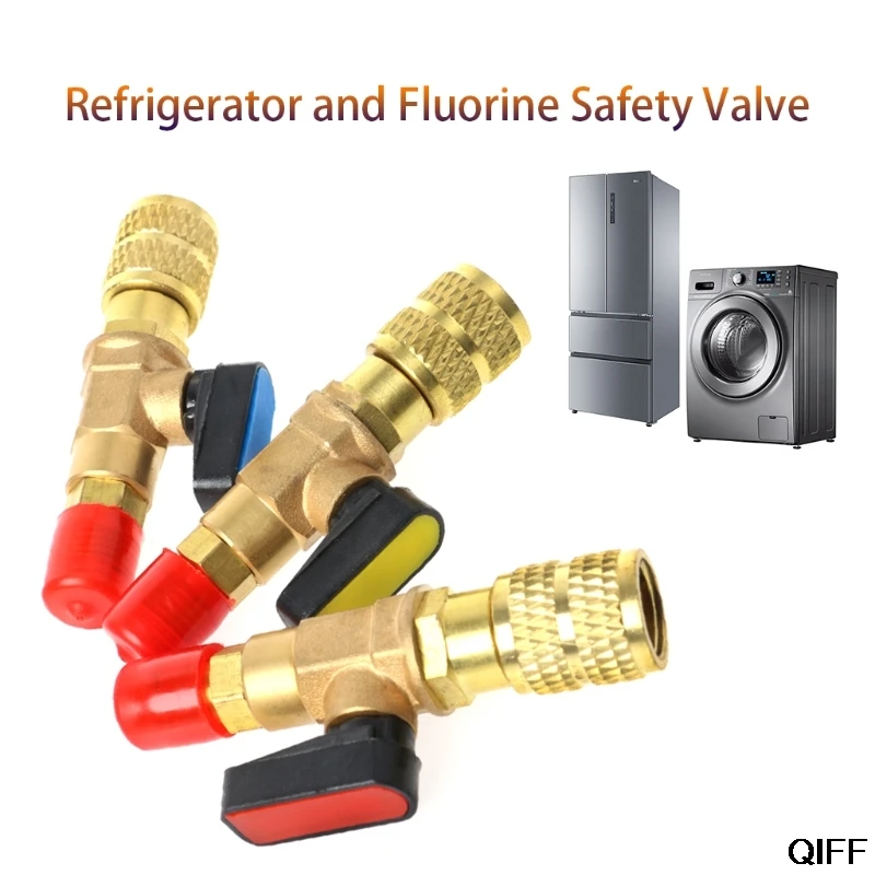 Прямая поставка и оптовая продажа прямой Шаровой Клапан хладагента SAE R410A 1/4