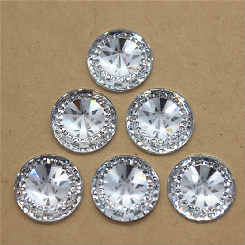 Круглые кабошоны с плоской задней поверхностью 50 шт. 16 мм|bling bling crafts|flatback