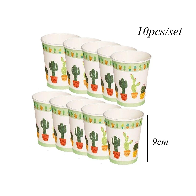 10pcs cup 1 компл. Мексиканский воздушный шар из фольги для вечеринок Final Fiesta блеск баннер С КАКТУСОМ девичник вечерние украшения летние материалы на день рождения, свадьбу - Цвет: 10pcs cup