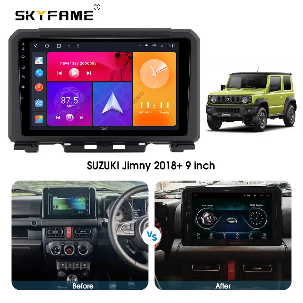 

SKYFAME Android Автомобильная Навигация Радио мультимедийный плеер для SUZUKI Jimny 2018 + Android Авто Стерео GPS система