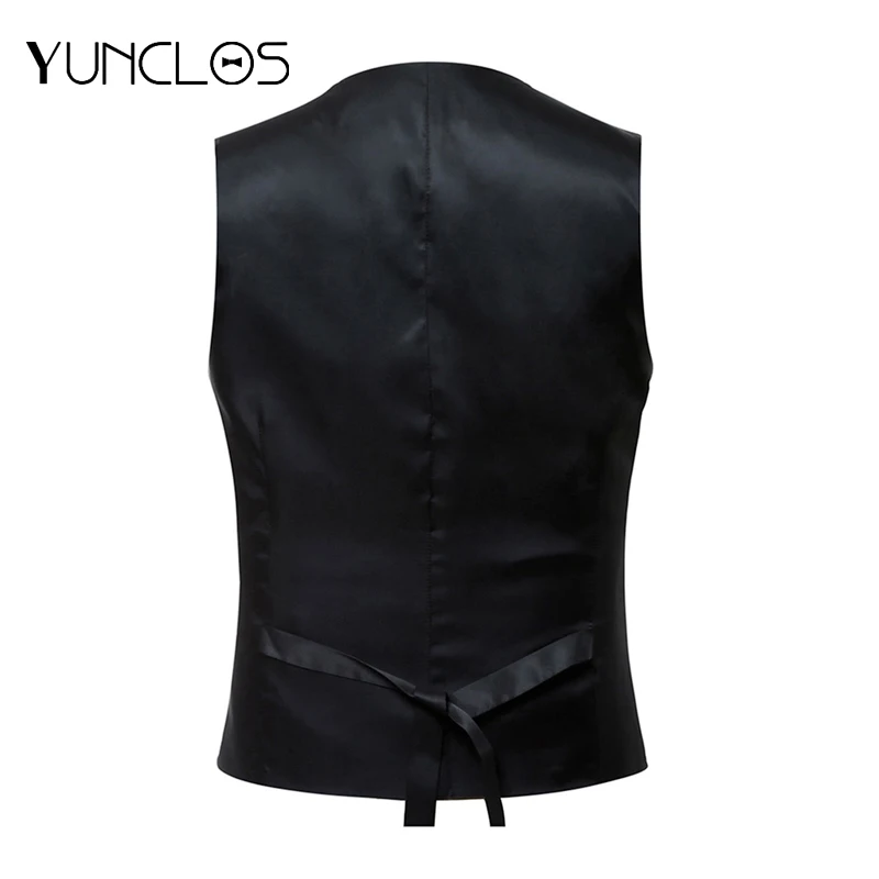 Синие мужские костюмы повседневные из трех частей черные жаккардовые с