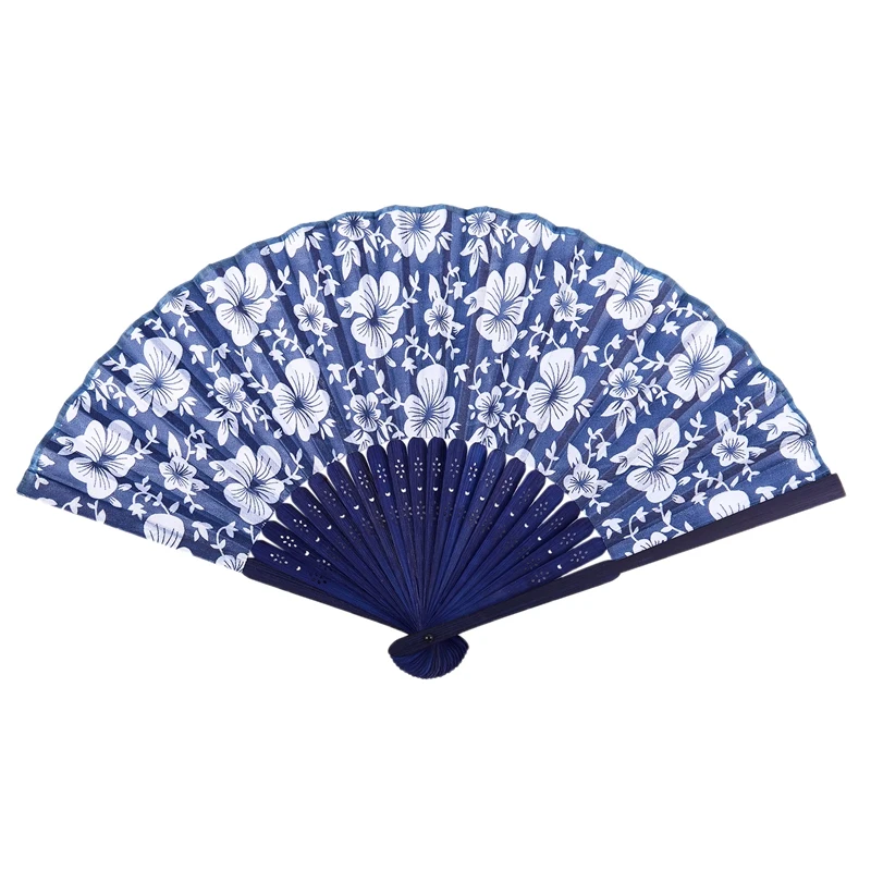 Промо-акция! Morning Glory печать Бамбуковая ткань складной ручной вентилятор