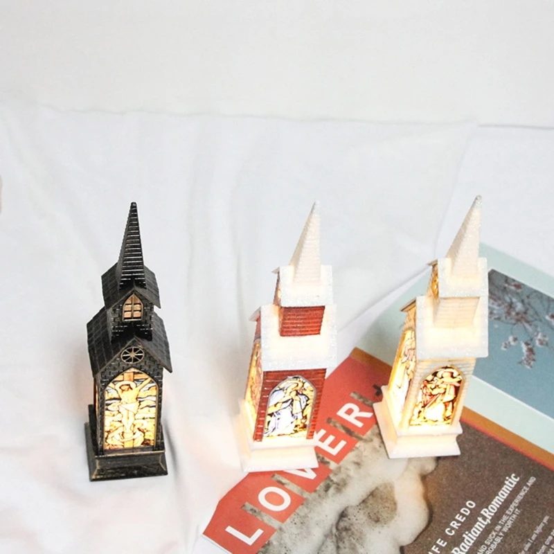 

Christmas Religious Menorah Cross Jesus Virgin Desktop Candle Holders Tea Light Decorations Candles Christmas Decorations