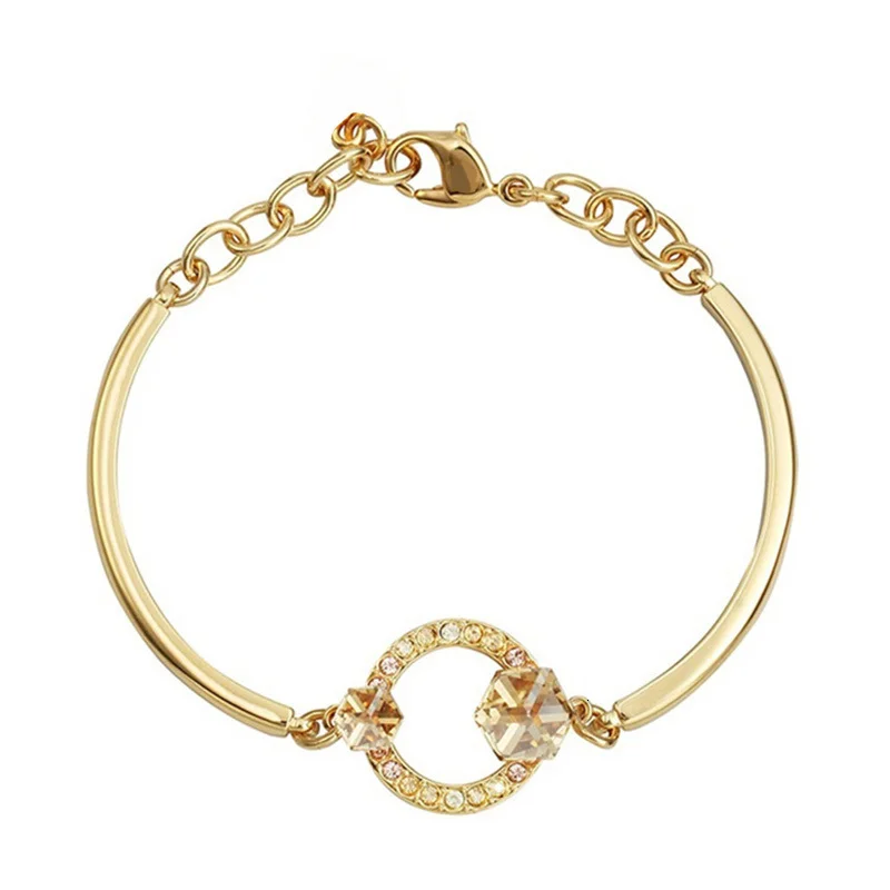 

MANDY 2019 New Golden Crystal Claw Temperament Bracelet Sends High Quality Bride Romantic Gift 992677
