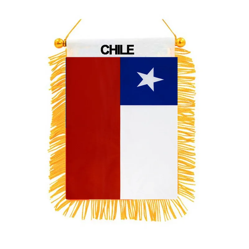 Двухсторонний мини-флаг Чили подвесные флаги баннеры высококачественные