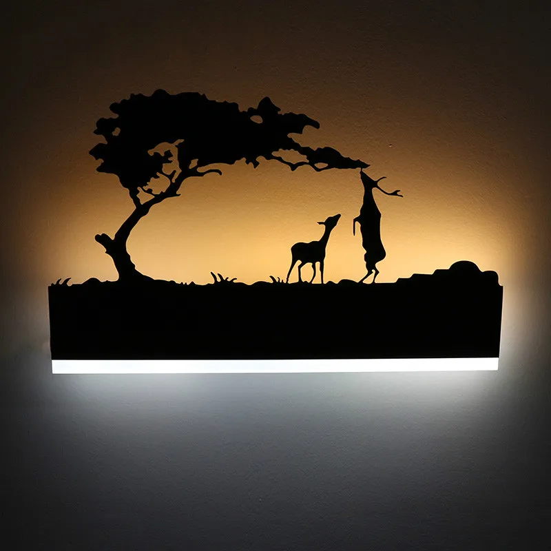 Современная светодиодная акриловая настенная лампа прикроватная тумбочка для