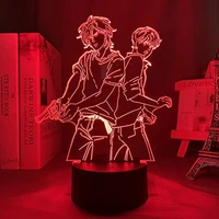 anime horror murder 3d night light colorful cracked led light visual creative gift table lamp atmosphere light birthday gift