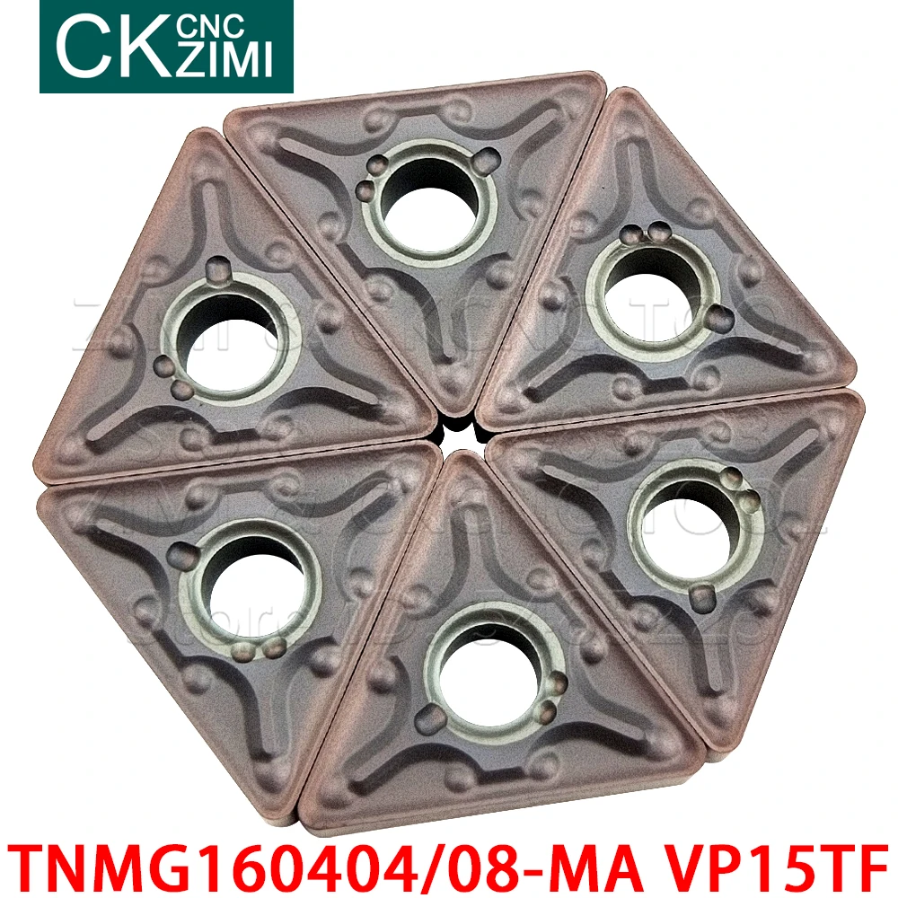 

TNMG160404-MA VP15TF TNMG160408-MA VP15TF карбидные вставки внешние токарные инструменты CNC резак токарные инструменты TNMG для нержавеющей стали