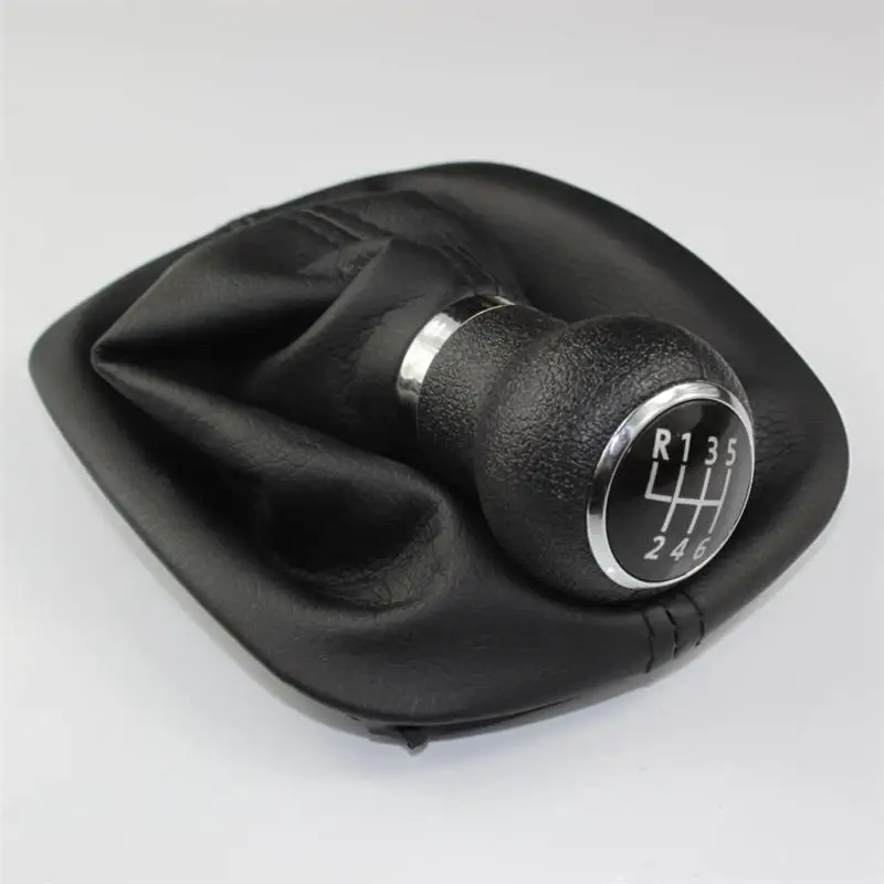 Для VW Passat B5 b5.5 1997 1998 1999 2000 2001 2002 2003 2004 2005 автомобиль-Стайлинг 6 Скорость Шестерни ручка переключения с PU кожаные ботинки (art.: 7a520ec07) - 7a520ec07