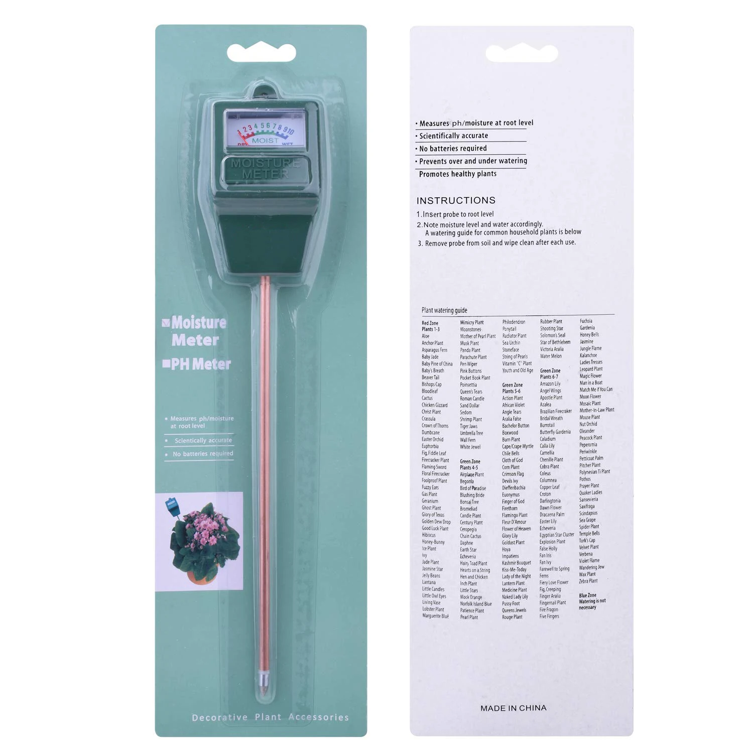 Датчик влажности почвы гигрометр для сада фермы газона растений|Измерители pH| |