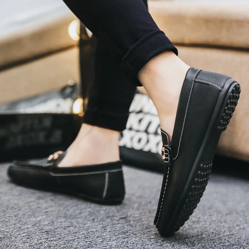 Luxury Men Casual Shoes Mens Loafers Spring/Autumn 2020 Fashion Sneakers Oxfords Solid Espadrilles Slip-On Low Cut Man | Обувь