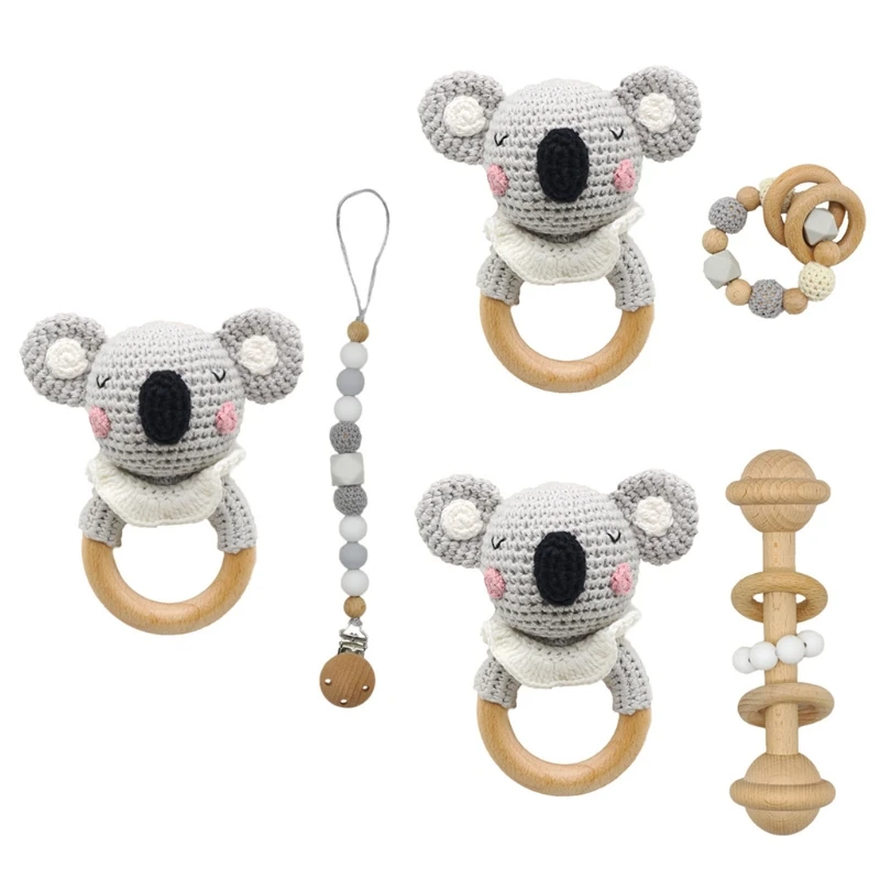 Детский деревянный держатель-цепочка для соски-пустышки | Мать и ребенок