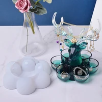 crystal egg deer storage box silicone mold crystal epoxy resin casting for diy jewelry earring necklace storage container making