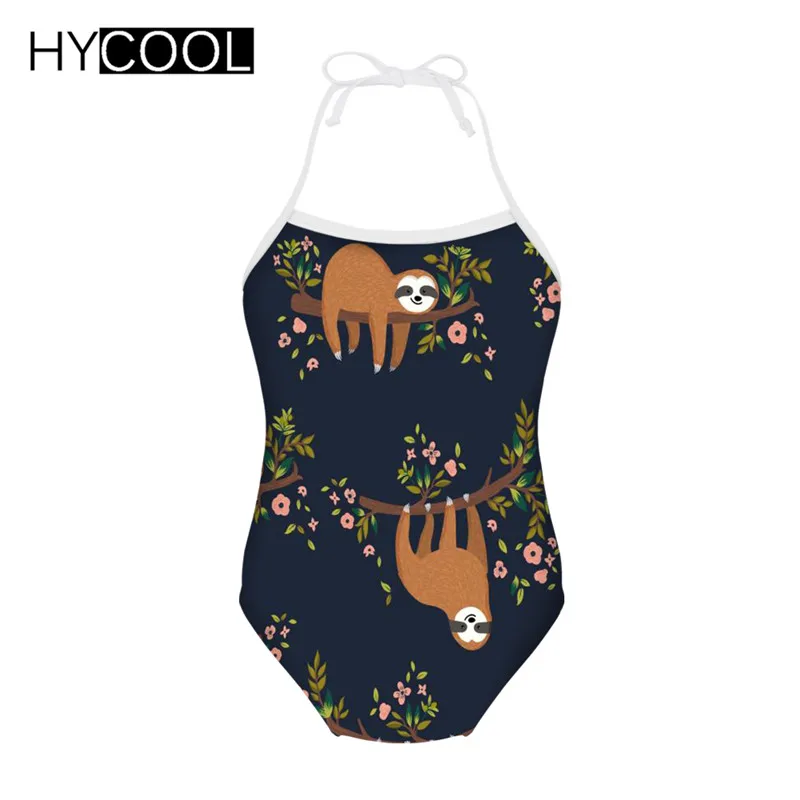 Слитный купальник HYCOOL для девочек милый детский купальный костюм с принтом