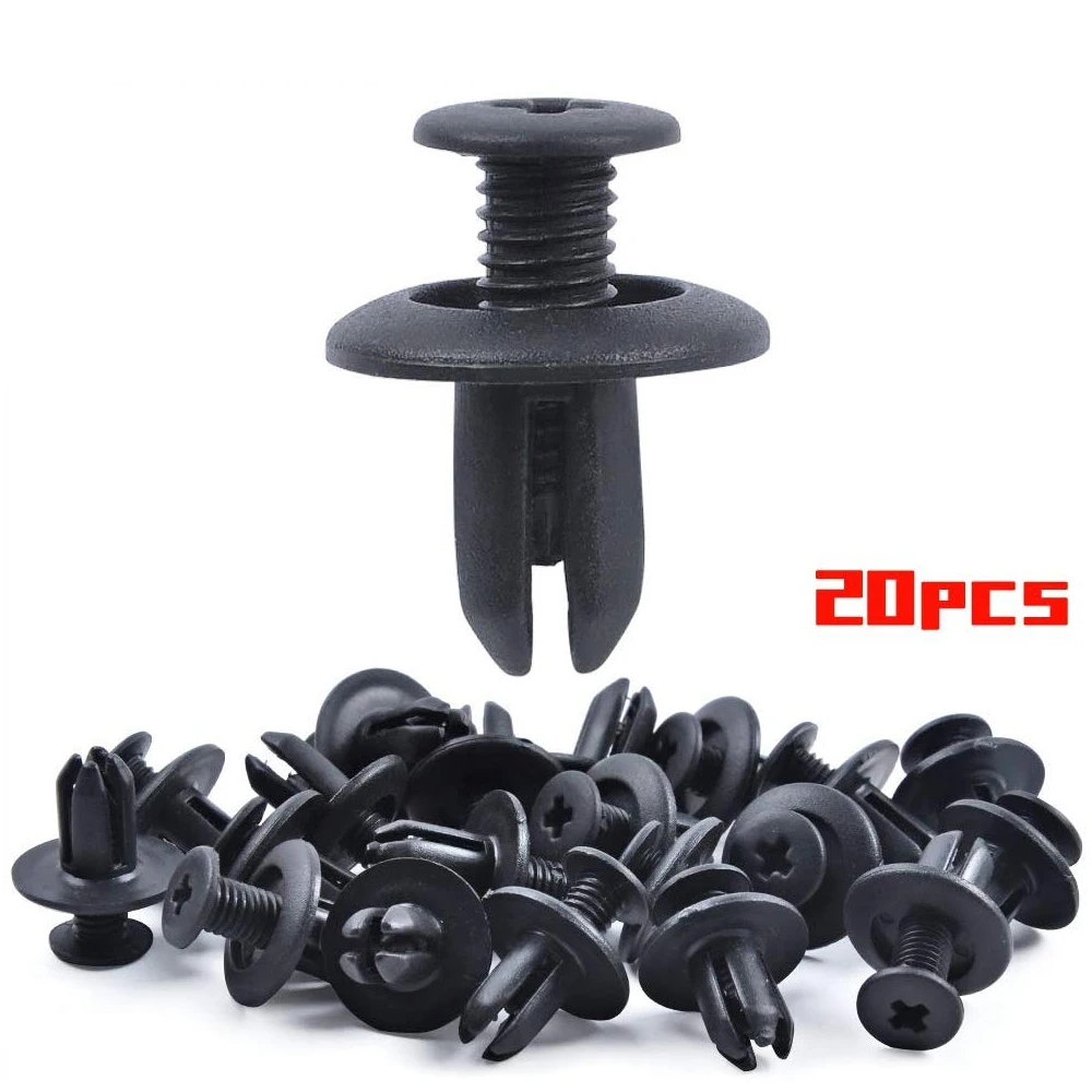 Заклепки крепления 8 мм 20 шт. фиксатор зажим для крыла с крестообразным зажимом