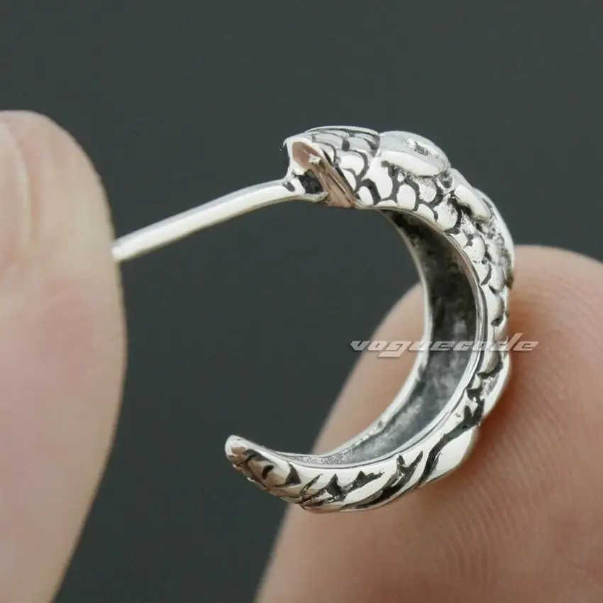 Модные серьги гвоздики из стерлингового серебра 925 пробы 8M018|earrings peacock|silver watersilver