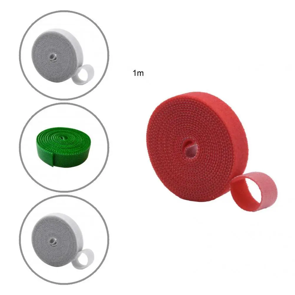 

1 Roll Convenient Tie Strap Durable 7 Colors Ribbon Strap Waterproof Cuttable Ribbon Strap for Household Twist Strap