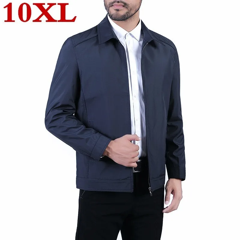 

7XL 2020 8XL plus size 6XL Men's Jacket Spring Autumn Fashion Overcoat New Arrival lapel Slim Casual Style Whole Sale