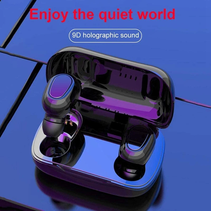 L21 TWS Bluetooth Headset Binaural 5.0 HD Call Stereo Wireless For Gym Running Sports Android/IO | Электроника