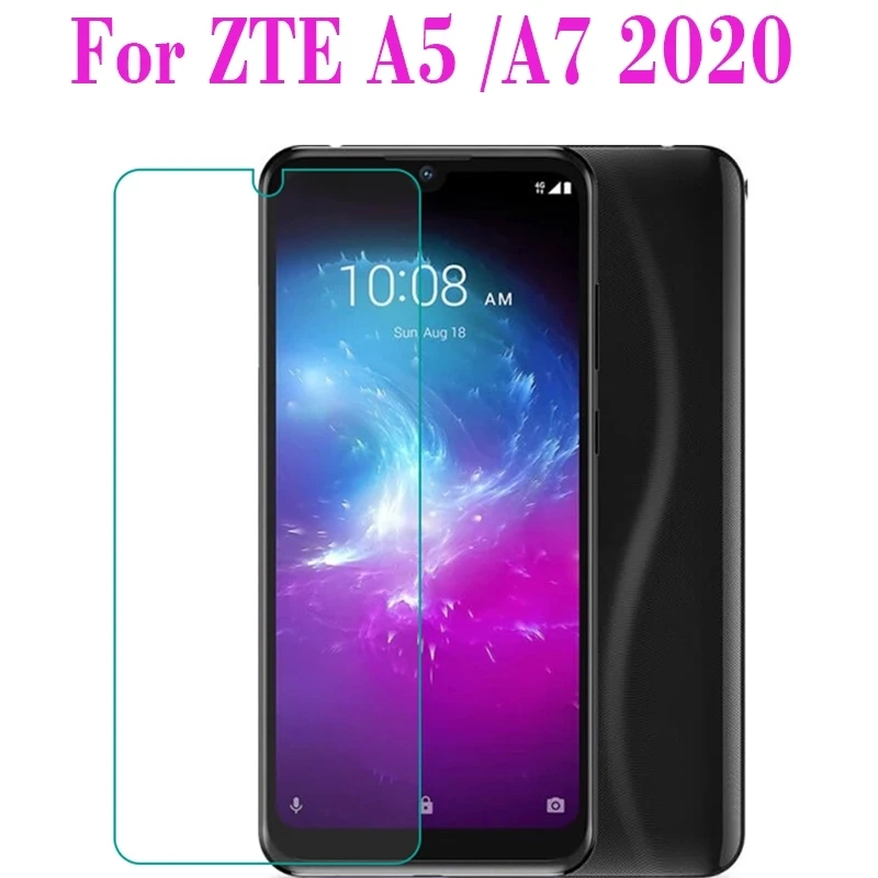 

20pcs for 2.5d zte blade a5 2020 tempered glass 9h guard protective film explosion-proof screen protector for zte blade a7 2020