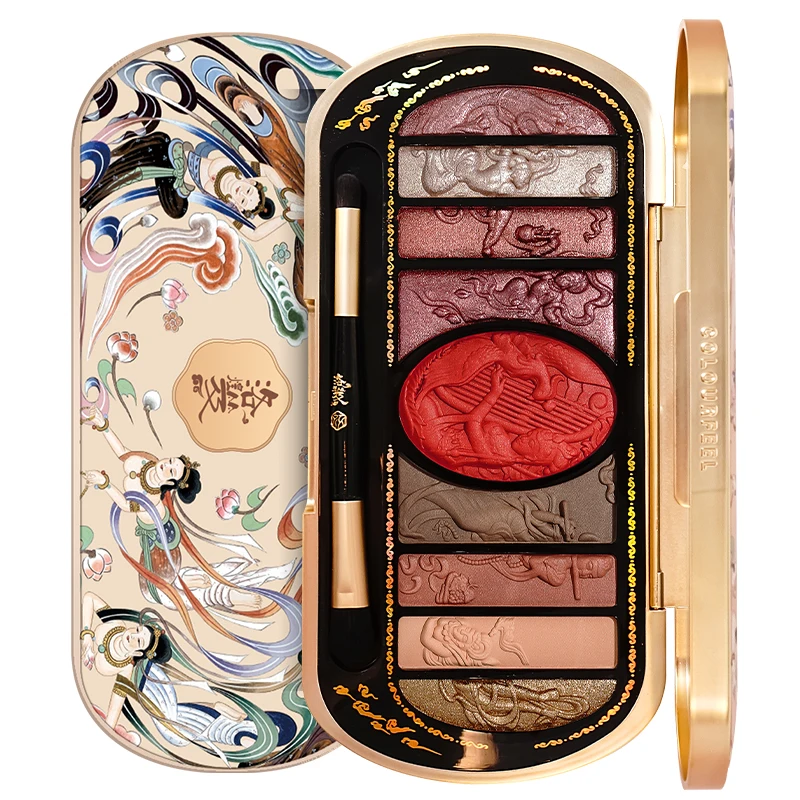 

CX Luo Huang Ji Flying Sky Dance Eye Shadow Plate 2021 New Pearl Waterproof Glitter