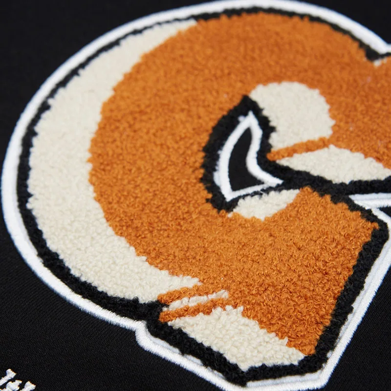 Модные мужские флисовые бейсбольные куртки в стиле Хай-стрит с вышивкой кожаные