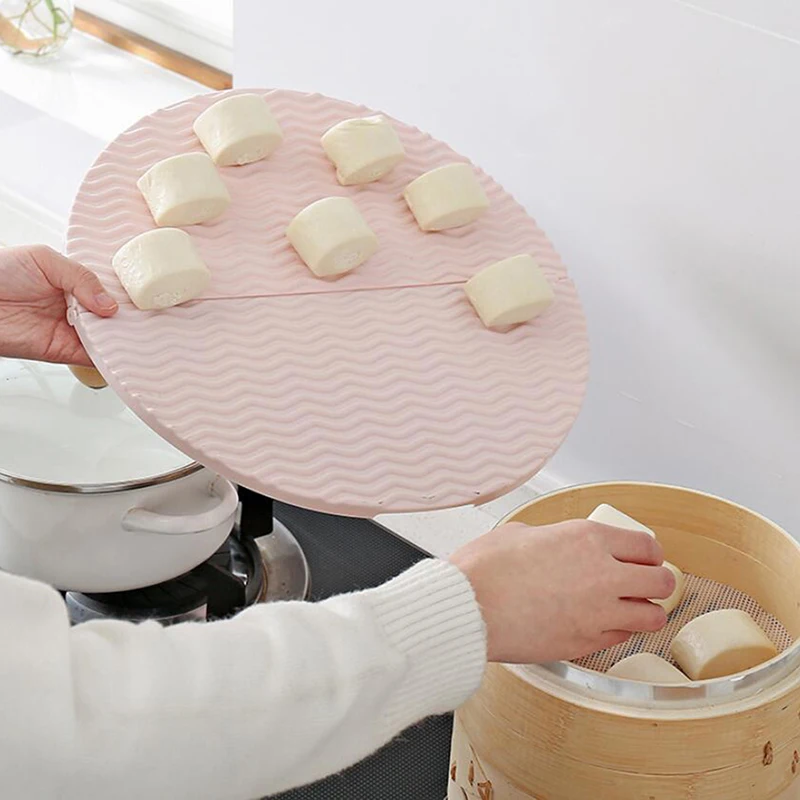Household Dumpling Placemat Practical Storage Tray Foldable Dish Pasta Single Layer Cover Pads | Дом и сад