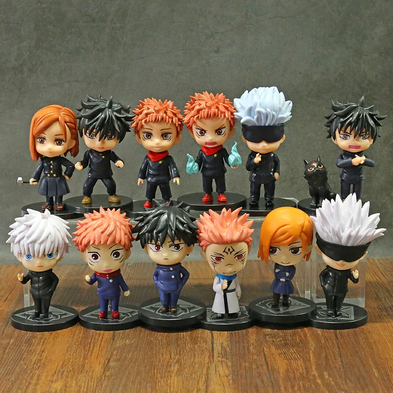 

Jujutsu Kaisen Itadori Yuji Fushiguro Megumi Kugisaki Nobara Gojo Satoru Ryomen Sukuna Q Ver PVC Figures Toys Dolls 6pcs/set