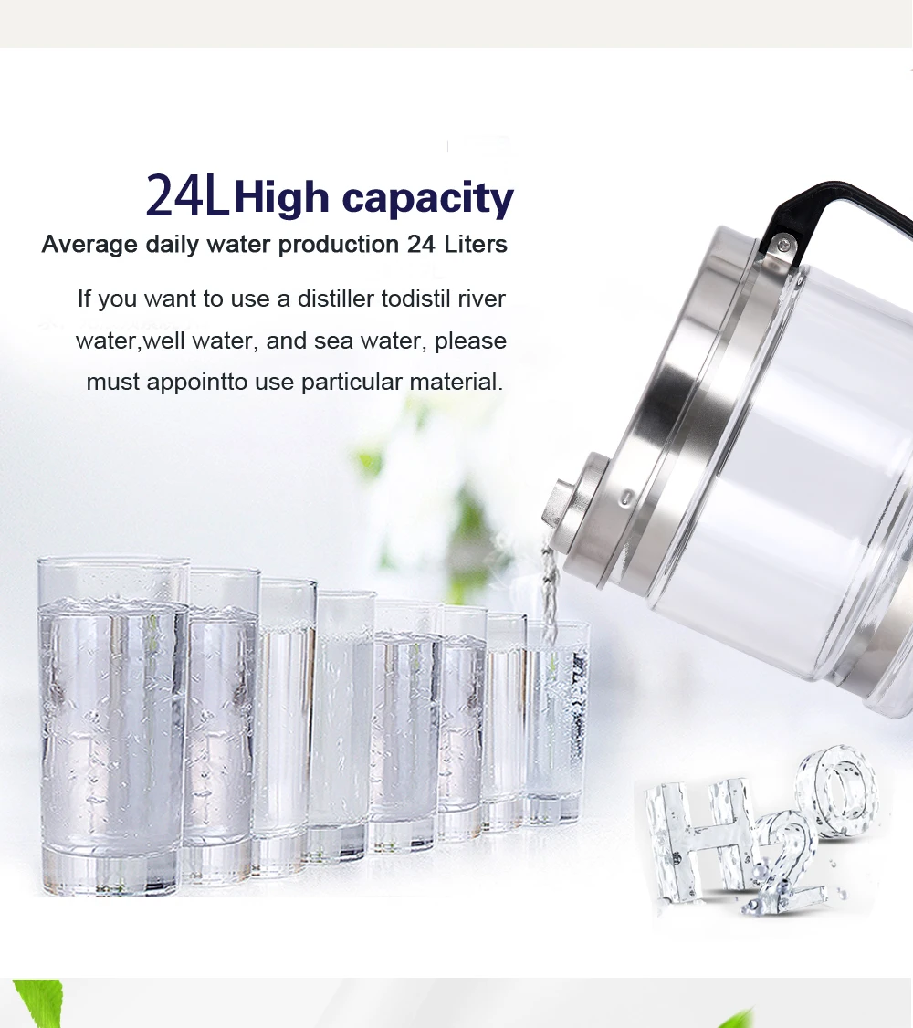 Дистиллятор воды 4 л из нержавеющей стали с функциями дистилляция очистка