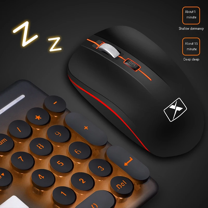 N528 клавиатура и мышь Набор беспроводной манипулятор игровой светильник