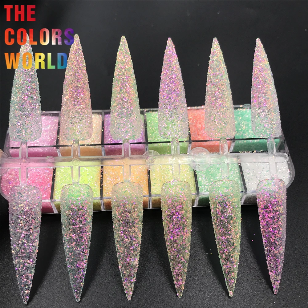 

TCT-597 Rainbow Mermaid Colorful Nails Glitter Nail Art Decoration Nail Design Makeup uñas Crafts Manicure Festival Accessories