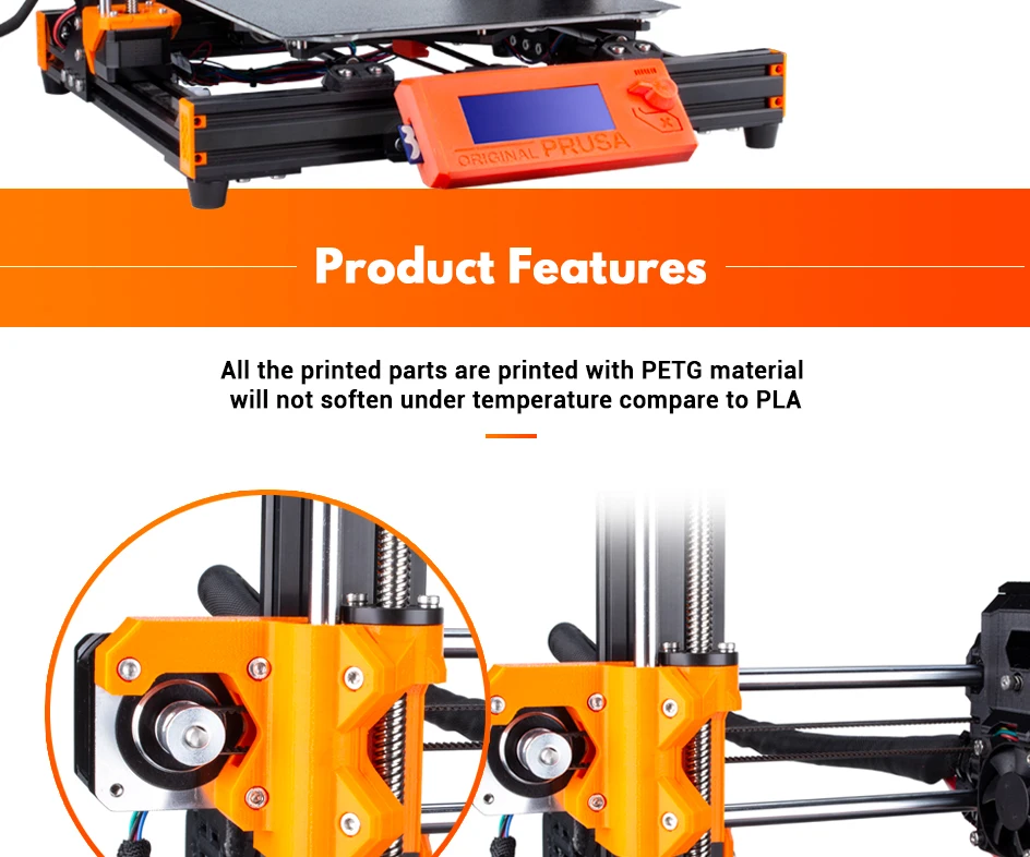Trianglelab клонированный Prusa I3 MK3S медведь полный комплект(исключая Einsy-Rambo board) 3D принтер DIY медведь MK3S(материал ПЭТГ