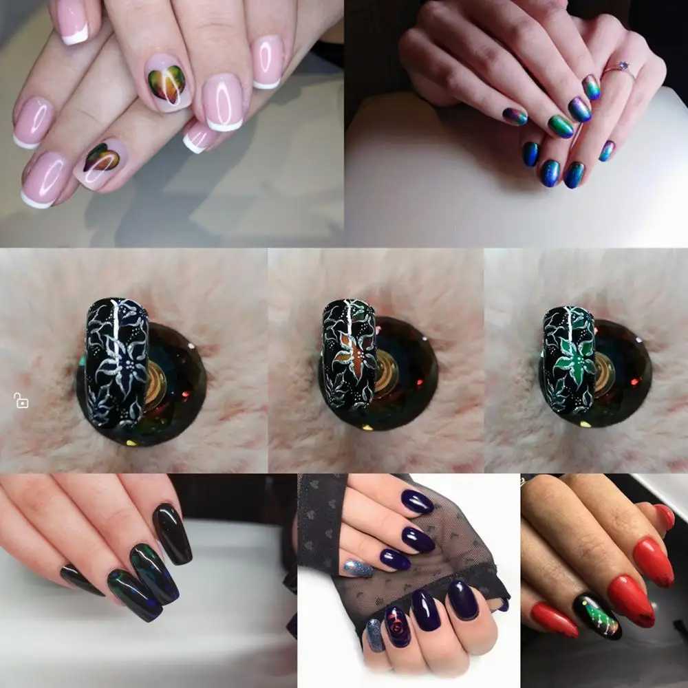 Термохромная жидкость Elite99 2 г меняющая цвет Гель лак для ногтей Aurora