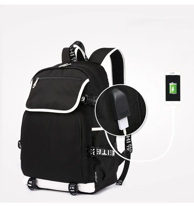 18 дюймов Mochila Stray Детский рюкзак женский USB зарядка дорожный для ноутбука школьные