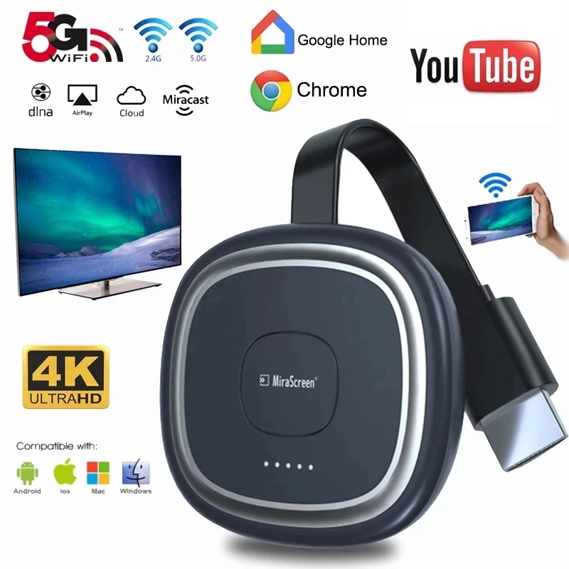 G20 ТВ палка 5G Wi Fi видео в формате 4K Full HD Дисплей ключ HDMI медиа стример приемник для