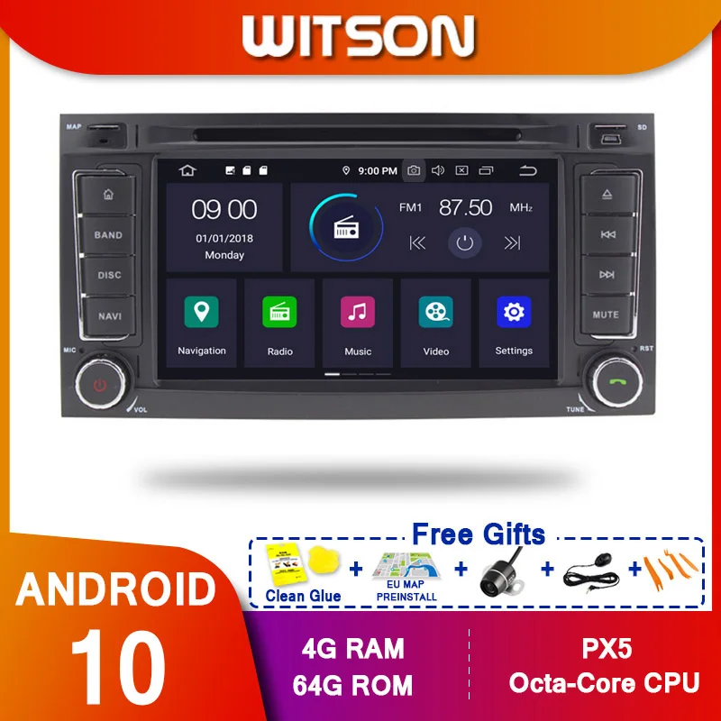 WITSON Android 10 0 Восьмиядерный (Восьмиядерный) Автомобильный Dvd GPS плеер для VW TOUAREG 2004-2011