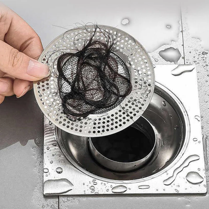 

2PC Hair Catcher Stopper Bathtub Shower Drain Hole Filter Trap Wire Sink Strainer sink strainer hair catcher