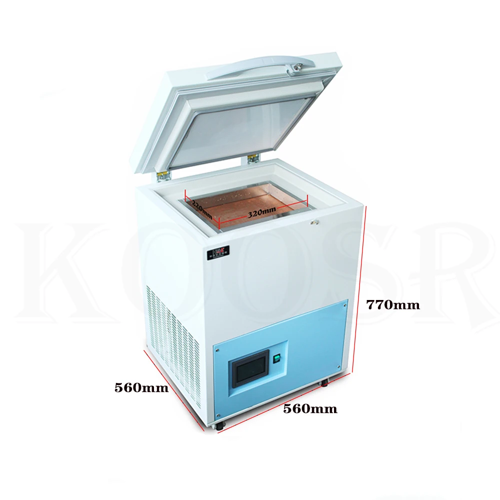  185 градусов ЖК дисплей замороженная разделительная машина экран замороженный