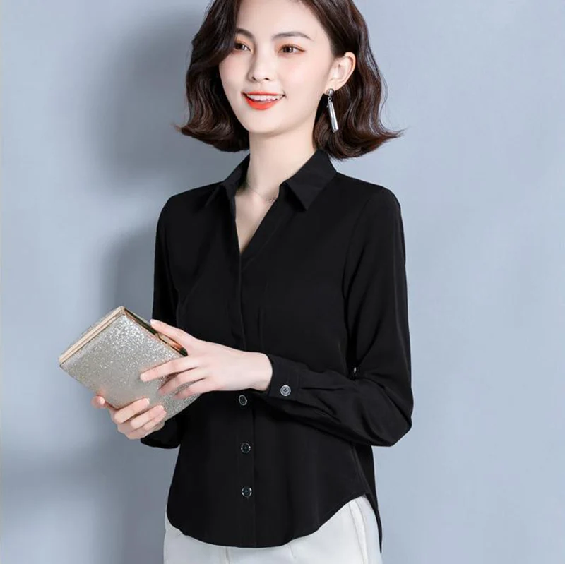 Модные женские весенне-летние стильные блузки повседневные облегающие офисные