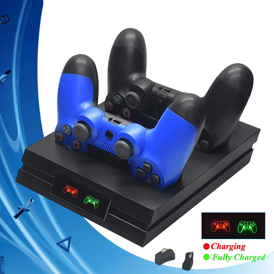 PS4 Pro тонкий контроллер PS4 PS 4 аксессуары зарядное устройство для геймпада беспроводной джойстик зарядная док-станция для sony Dualshock 4