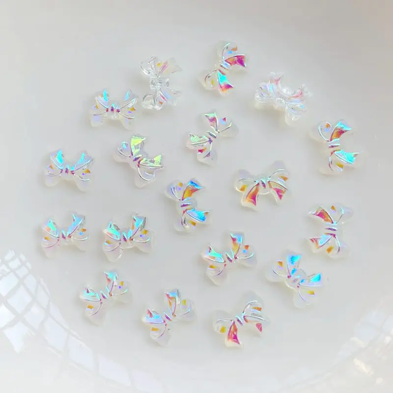 

30PCS 8*11MM Flat back Crystal Rhinestone 3D Butterfly Festival DIY nail decoration accessories for wedding nail craft supplies