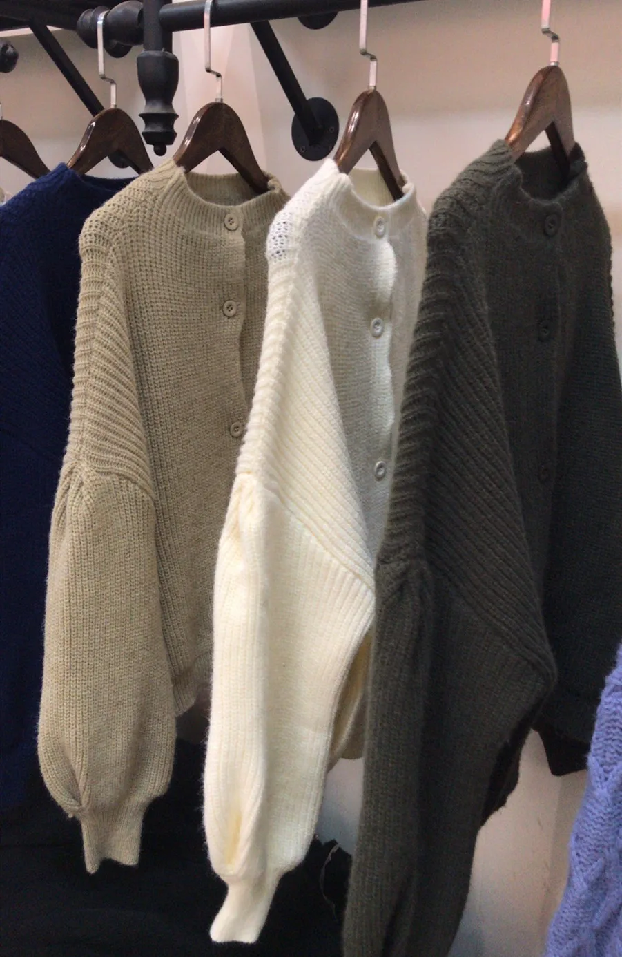 

Retro wool Single-Breasted Sweater Coat Women's cardigans 2020 Autumn New Korean Loose Long-Sleeved knit Cardigans Fashion Full