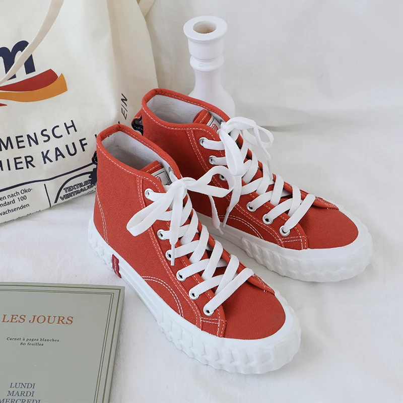 Дышащие кроссовки 2019 года Женские Повседневные высокие на шнуровке женская